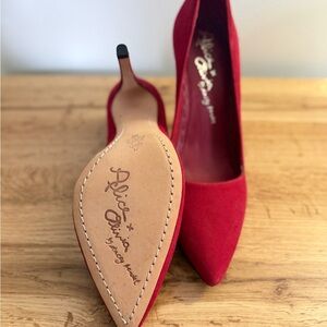 Alice + Olivia Red Women's Heels, Size 8